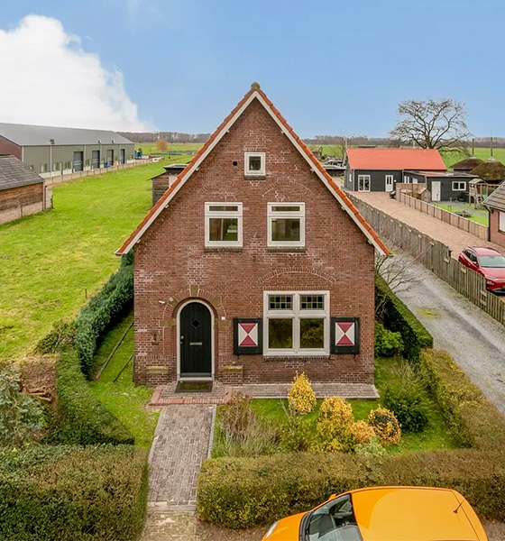 Sfeerfoto van een vrijstaande woning.